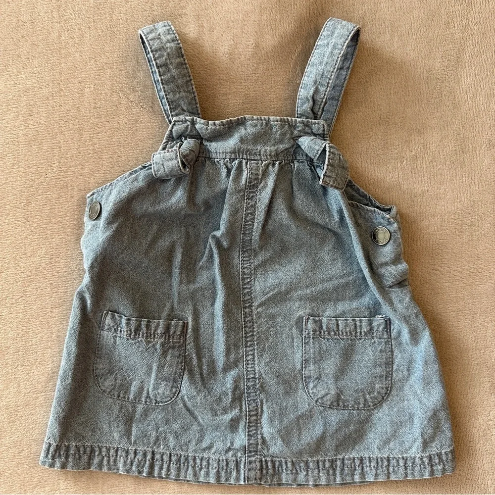 EUC Carter’s 3pc Baby Girl Outfit Set, Hot Pink & Denim, 6-9 Months